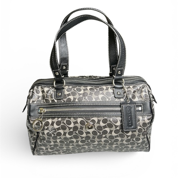Coach Handbags - Coach Signature Coated Canvas and Leather Chelsea Satchel